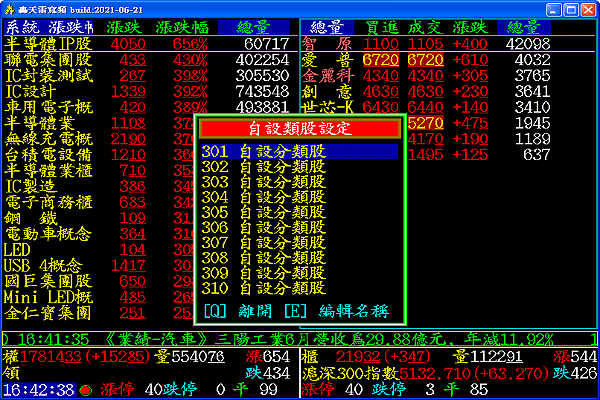 分類股可直接存入自選股